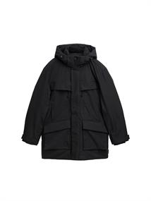 Arctic Parka mit abnehmbarer Kapuze black