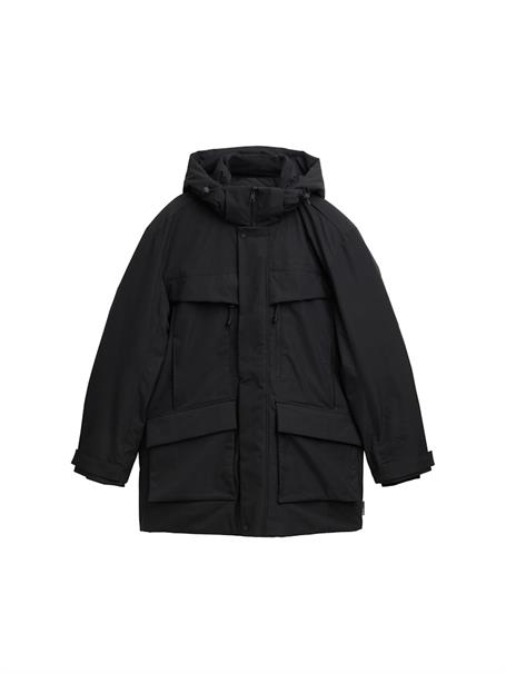 Arctic Parka mit abnehmbarer Kapuze black