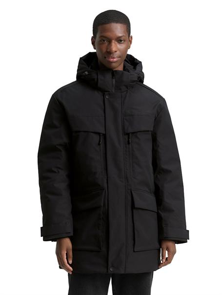 Arctic Parka mit abnehmbarer Kapuze black