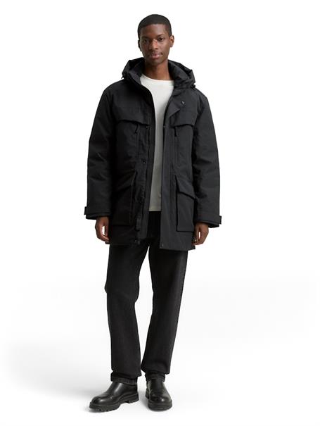 Arctic Parka mit abnehmbarer Kapuze black