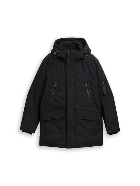 Arctic Parka mit abnehmbarer Kapuze black