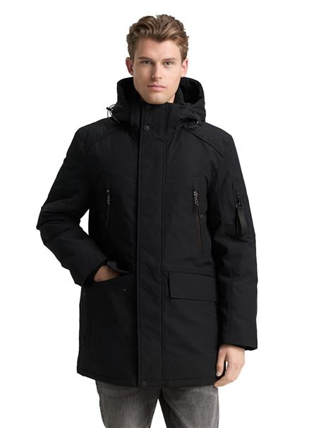 Arctic Parka mit abnehmbarer Kapuze black