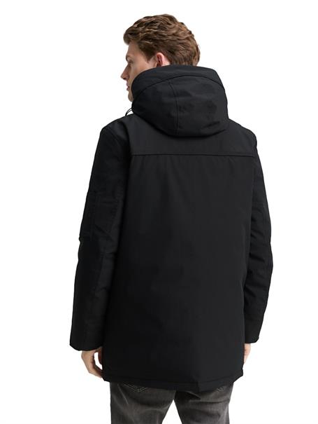 Arctic Parka mit abnehmbarer Kapuze black