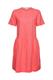 Aus Leinen-Mix: Kleid mit Knopfleiste coral red