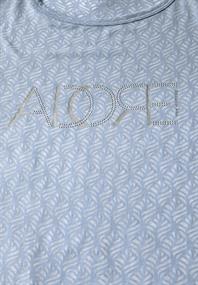 Ausbrenner-Shirt mit Wording mountain blue