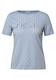 Ausbrenner-Shirt mit Wording mountain blue