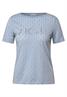 Ausbrenner-Shirt mit Wording mountain blue