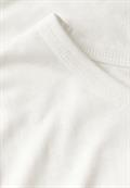 Ausbrenner-Shirt mit Wording vanilla white