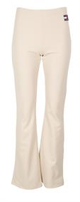AUSGESTELLTE LEGGINGS MIT BADGE beige