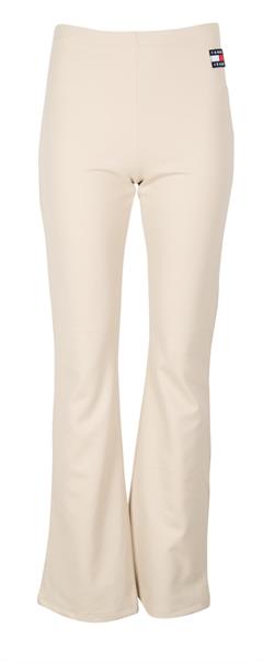 AUSGESTELLTE LEGGINGS MIT BADGE beige