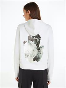 BACK DIAMOND GRAPHIC HOODIE bright white