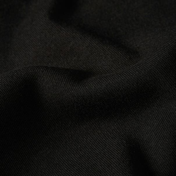 Back embro text loose r t l\s dk black