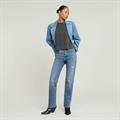 Back zip overdyed s\s t wmn dk black gd