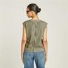 Back zip overdyed s\s t wmn ensis green gd