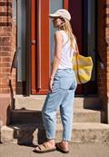 Barrel Leg Jeans im Loose Fit light blue random wash
