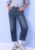 Barrel Leg Jeans medium blue washed