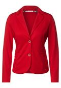 Basic Blazer in Unifarbe strong red