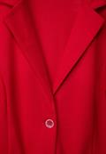 Basic Blazer in Unifarbe strong red