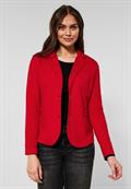 Basic Blazer in Unifarbe strong red