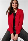 Basic Blazer in Unifarbe strong red