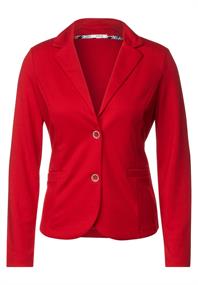 Basic Blazer in Unifarbe strong red