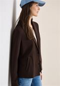 Basic Blazer mit Reverskragen macchiato brown