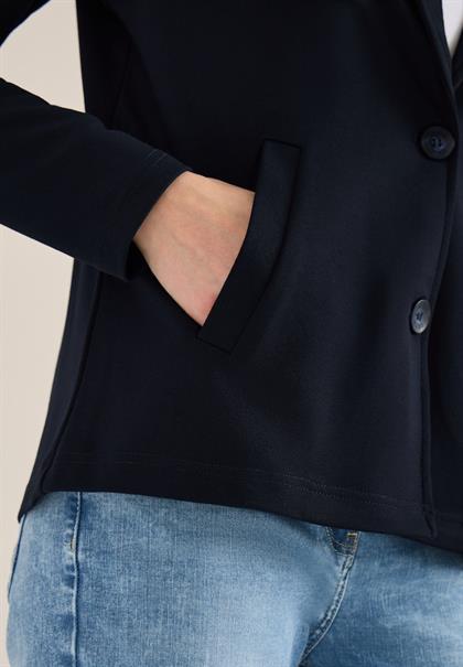 Basic Blazer mit Reverskragen universal blue