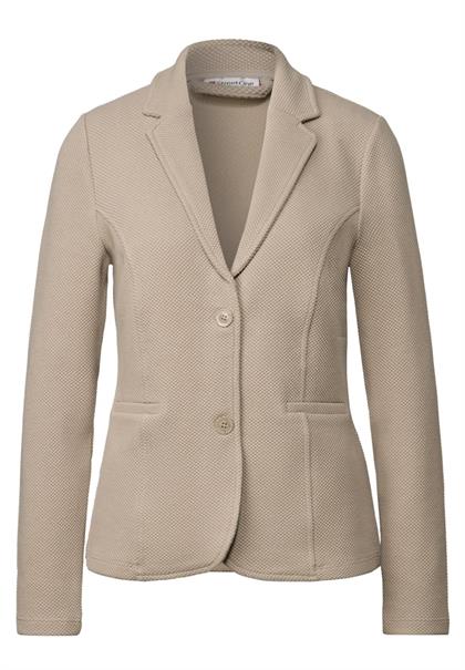 Basic Blazer mit Struktur morning beige