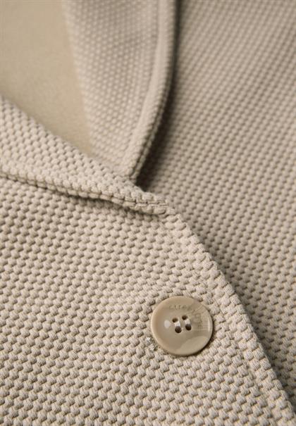 Basic Blazer mit Struktur morning beige