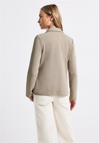 Basic Blazer mit Struktur morning beige