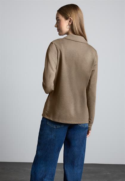 Basic Blazer rich mocha mel.