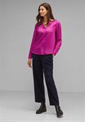 Basic Bluse in Unifarbe bright cozy pink