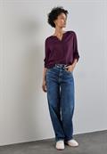 Basic Bluse in Unifarbe caspia purple