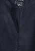 Basic Bluse in Unifarbe dark blue