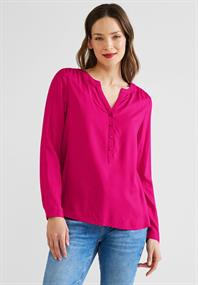 Basic Bluse in Unifarbe nu pink