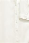Basic Bluse in Unifarbe off white