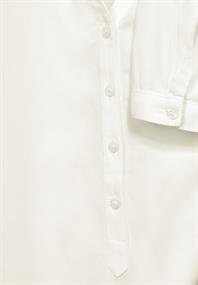 Basic Bluse in Unifarbe off white