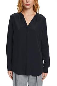 Basic-Bluse mit V-Ausschnitt black