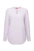 Basic-Bluse mit V-Ausschnitt lavender