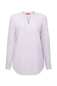 Basic-Bluse mit V-Ausschnitt lavender