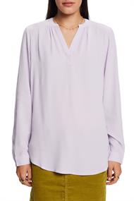 Basic-Bluse mit V-Ausschnitt lavender