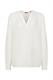 Basic-Bluse mit V-Ausschnitt off white