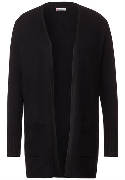 Basic Cardigan mit Taschen black