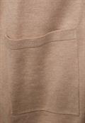 Basic Cardigan mit Taschen buff sand melange