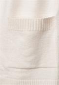 Basic Cardigan mit Taschen cream white melange