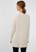 Basic Cardigan mit Taschen cream white melange