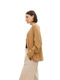 Basic Cardigan soft light camel melange