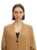 Basic Cardigan soft light camel melange