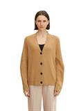 Basic Cardigan soft light camel melange