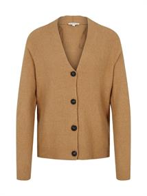 Basic Cardigan soft light camel melange